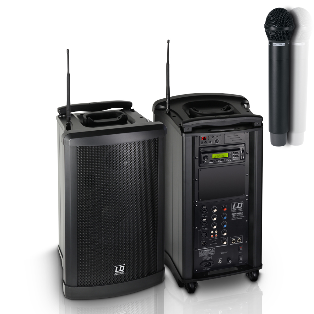 Omleiding aanraken kasteel LD Systems Roadman 102 B6 draagbare accu luidspreker met draadloze microfoon  en CD/MP3/USB/SD snel en goedkoop bij proaudioshop.nl